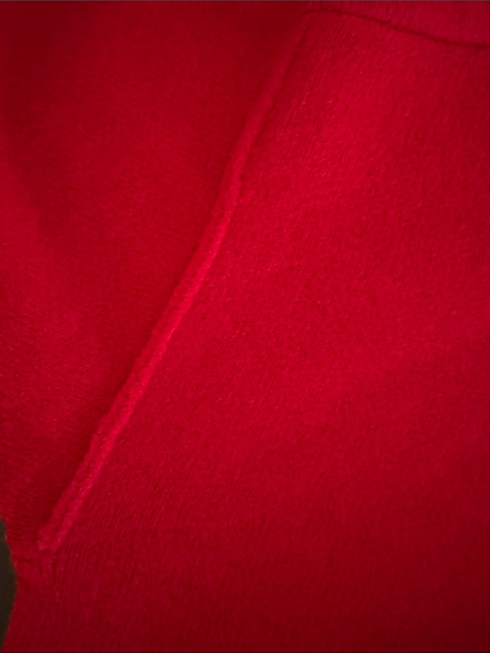 CeCe Red Crewneck Sweater with Rhinestone "Love" Script - Picture 4 of 7